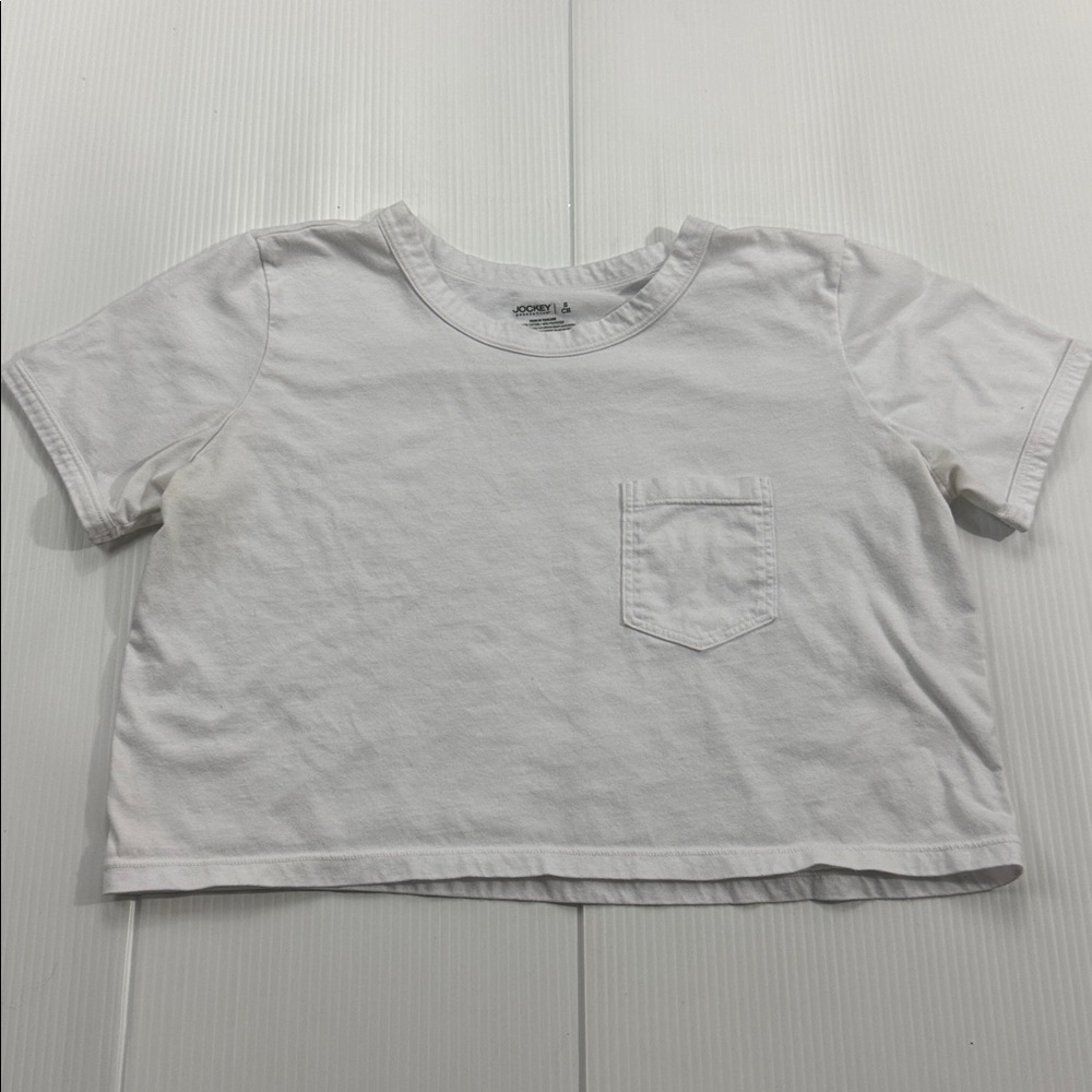 B6. Women’s Jockey White‎ Short Sleeve Tee (S)